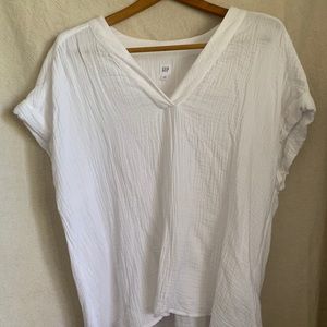 100% cotton white blouse